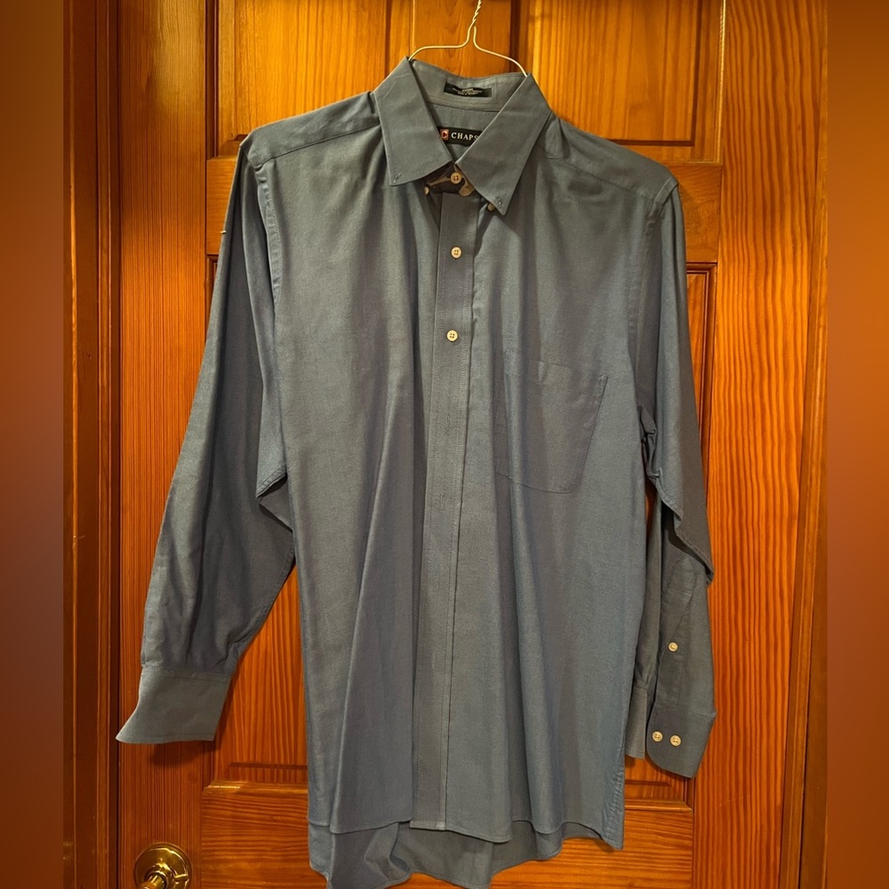 Chaps mens button down dress shirt size large